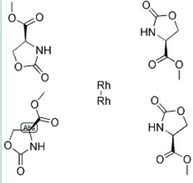 二铑催化剂四(2-唑烷酮-4(S)甲酸甲酯),乙腈(1:2)络合物